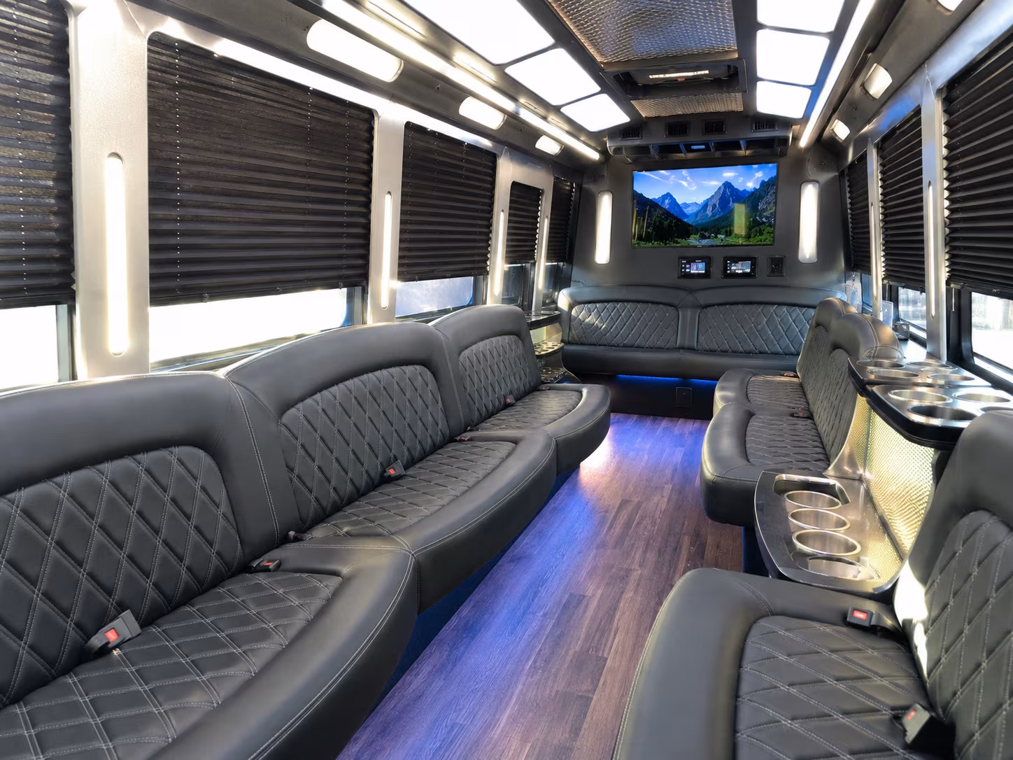 high point sporting event party bus rental